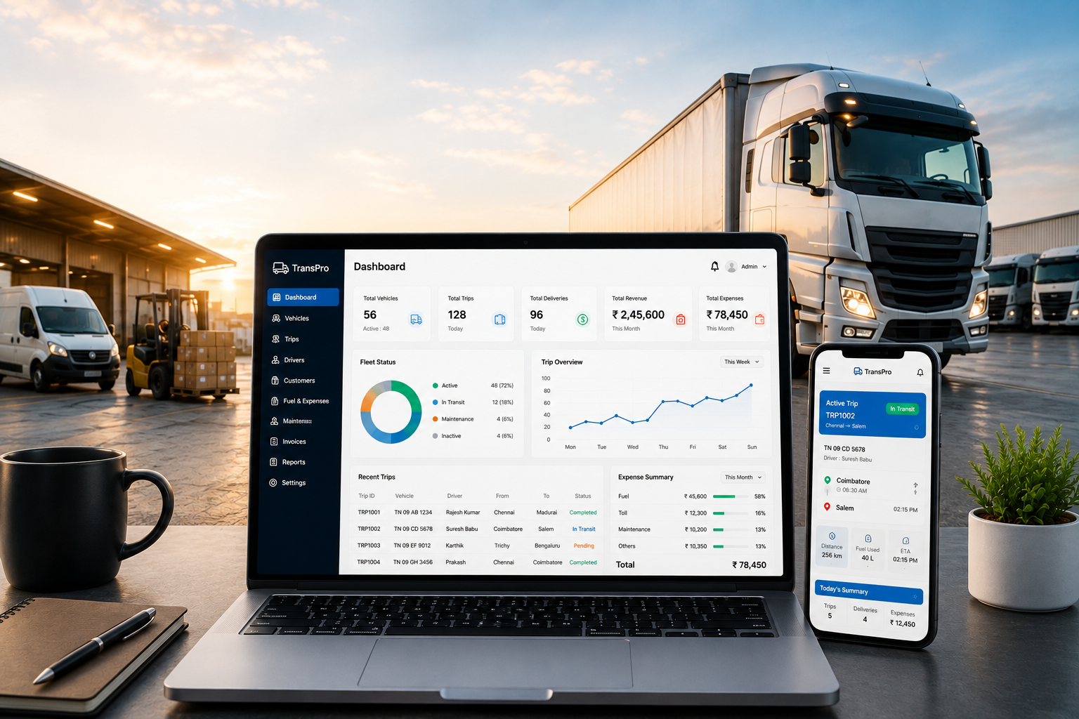 Galaxy Technologies Solutions Transport Management Software